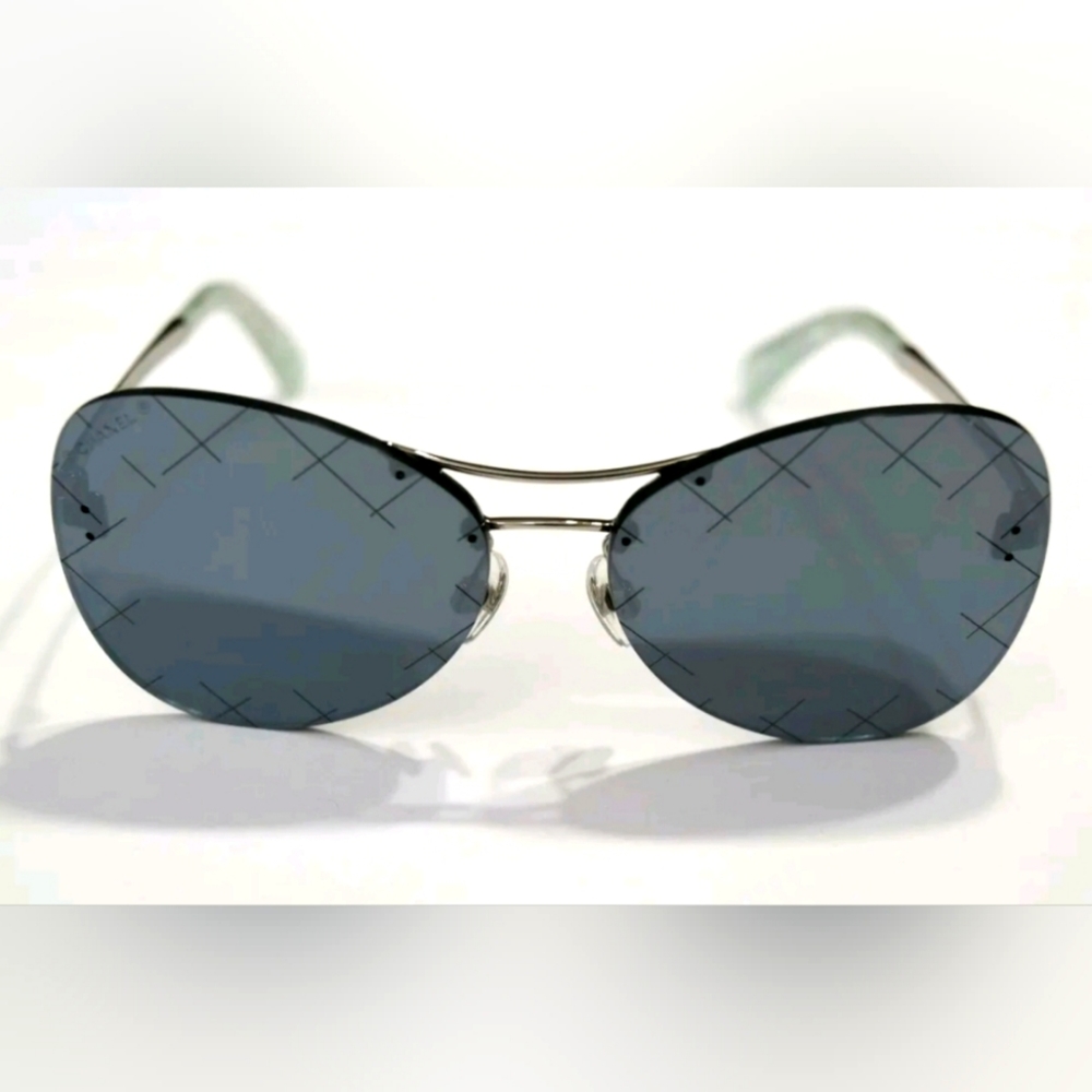 Chanel Silver Mirror Sunglasses 4218c.124/6G 58-150 55-18-140
